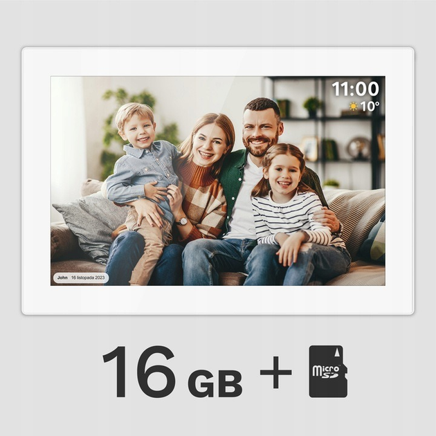 Cyfrowa ramka na zdjęcia Kruger&Matz KM1100W  - obraz 10