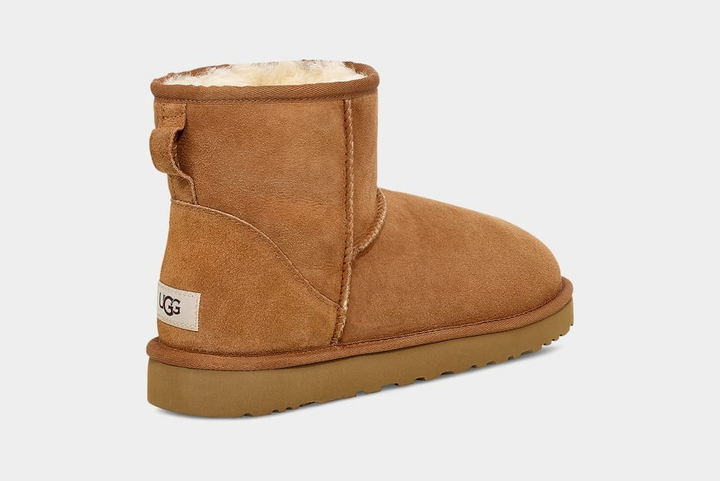 Чоловічі уггі Класік Міні Рижі Замшеві UGG Classic Mini Chestnut Suede (46, коричневий) - Фото 4 Чоловічі уггі Класік Міні Рижі Замшеві UGG Classic Mini Chestnut Suede (46, коричневий) - изображение 4