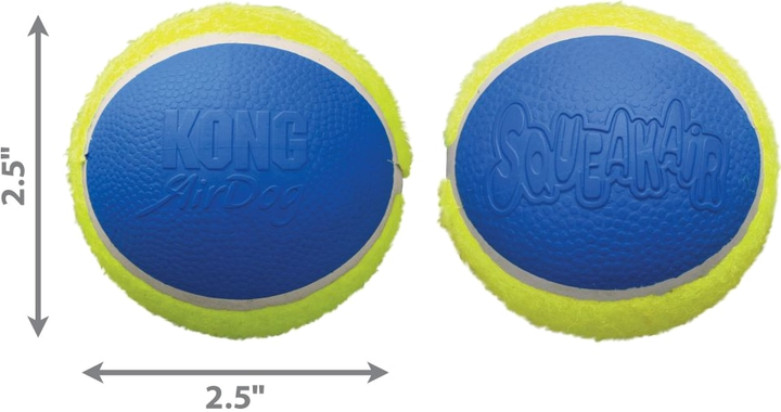 Zabawka Kong SqueakAir Ultra Balls piłka-piszczek ultra dla psów średnich ras M 3 szt (35585302034) - obraz 3