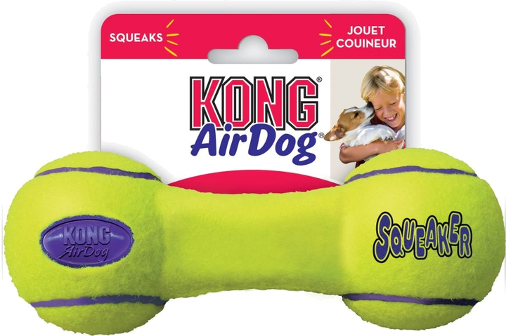 Іграшка Kong AirDog Squeaker Dumbbell повітряна гантель для собак середніх порід М (35585775265) - зображення 2