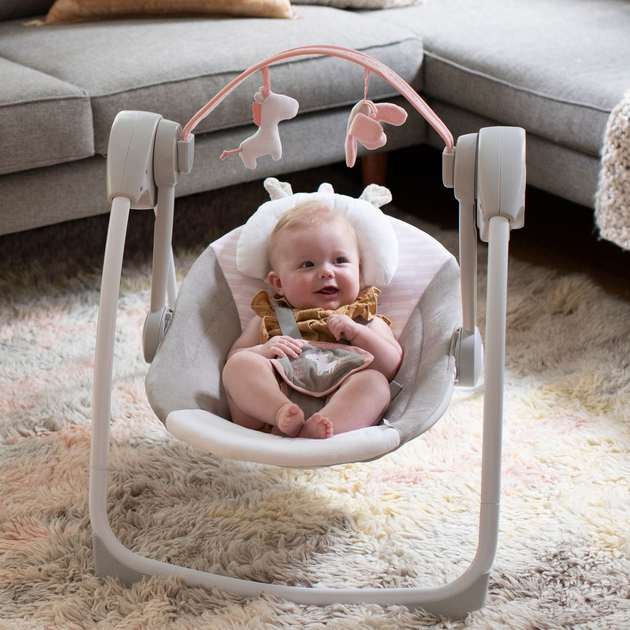 Крісло-гойдалка Ingenuity Comfort2Go Flora the Unicorn (12202) (074451122024) - зображення 2