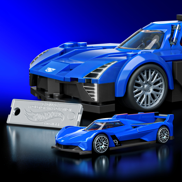 Колекційна машинка-конструктор Mattel Brick Shop Hot Wheels Speed Cadillac 236 деталей (JFR89) (194735331574) - зображення 4