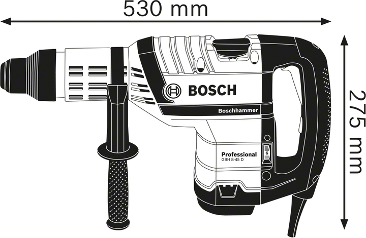 Młotowiertarka Bosch Professional Heavy Duty GBH 8-45 DV (0611265000) (3165140542265) - obraz 6
