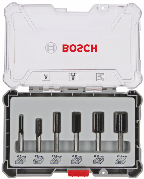 Набір пазових фрез Bosch 8 мм 6 шт (2607017466) - зображення 3