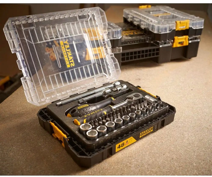Набір торцевих головок Stanley 1/4 FATMAX Maxi Drive шестигранних 48 предметів (FMMT98101-0) - зображення 17