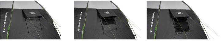 Namiot High Peak Santiago 5.0 Szaro-zielony (4001690118026) - obraz 4