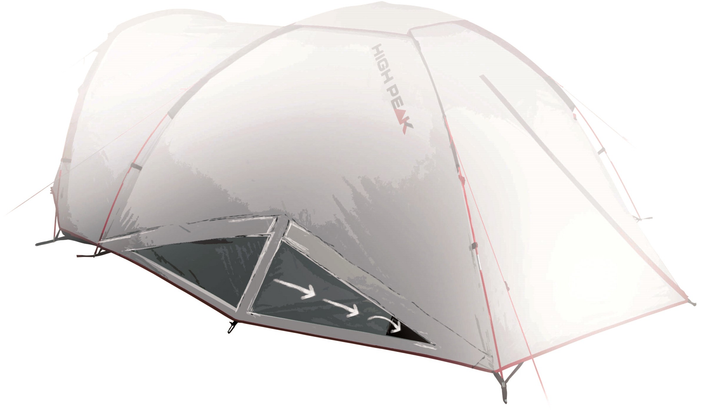Namiot dwuosobowy High Peak Nevada 2.1 Zielony (4001690103503) - obraz 9