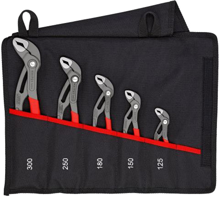 Набір сантехнічних ключів Knipex Cobra 5 предметів (00 19 55 S5) - зображення 1