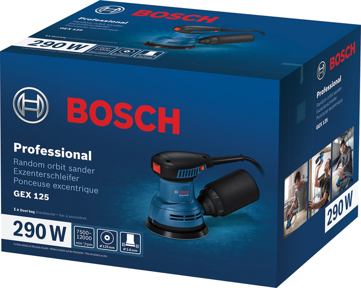 Szlifierka mimośrodowa Bosch GEX 125 (06013A8020) - obraz 5