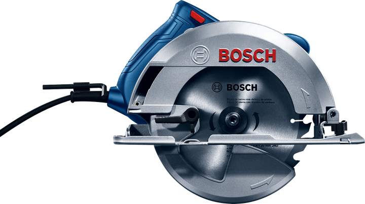 Pilarka tarczowa Bosch Professional GKS 140 1.4 kW 180-184 mm średnica tarczy 20 mm średnica mocowania + tarcza Eco for Wood prowadnica równoległa, klucz (06016B3020) - obraz 6