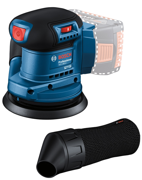 Szlifierka mimośrodowa Bosch Professional GEX185-LI (06013A5020) - obraz 2