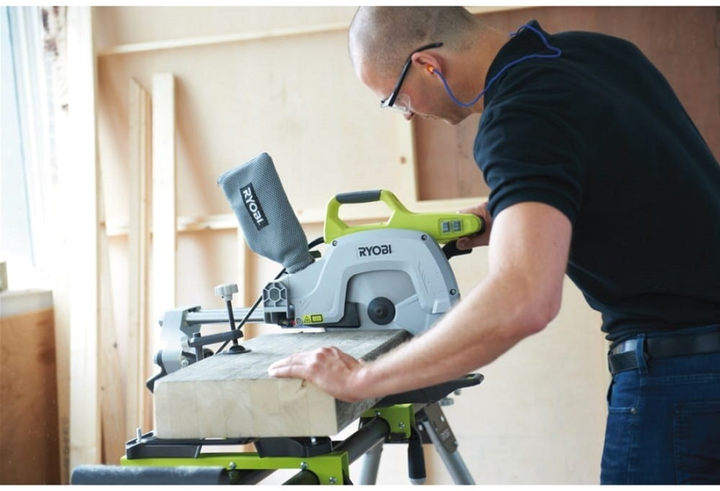 Piła ukośna z prowadnicą Ryobi EMS254L (5133001202) - obraz 2