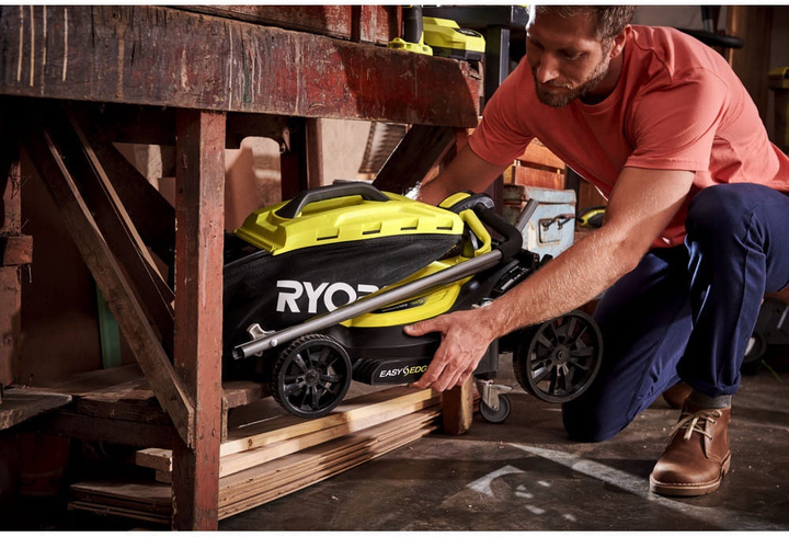 Газонокосарка акумуляторна RYOBI OLM1833B ONE+ 18В, 33 см, 35 л, 25-65 мм (без АКБ та ЗП) (5133004305) - зображення 7
