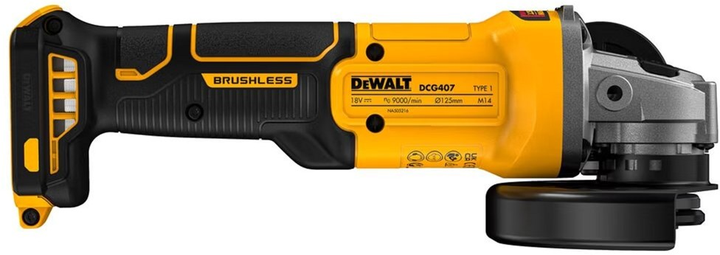 Szlifierka kątowa DeWalt DCG407N bez akumulatora i ładowarki - obraz 3