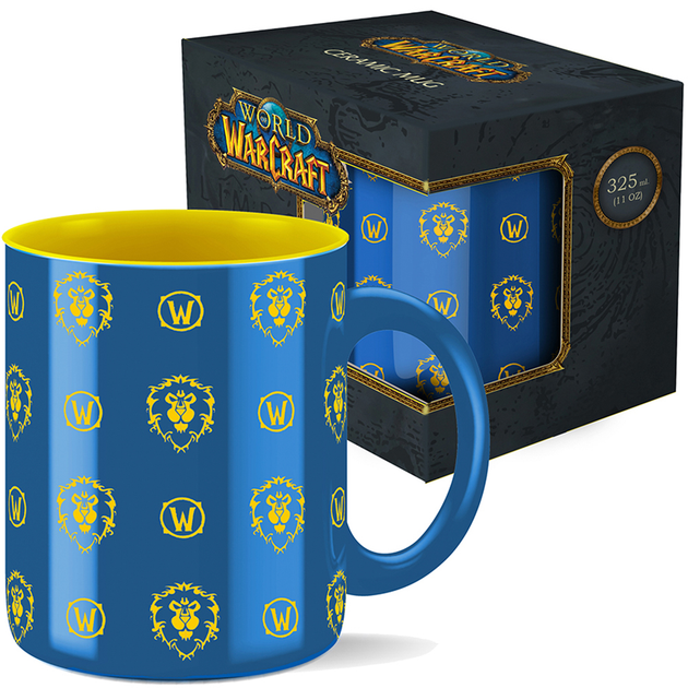 Kubek Blizzard WORLD OF WARCRAFT Wzór Alliance 325 ml (FWWMUG24BKAll0001) - obraz 1