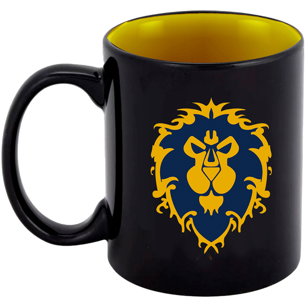 Kubek Blizzard WORLD OF WARCRAFT Alliance 325 ml Czarny (FWWMUG24BKAll0002) - obraz 3
