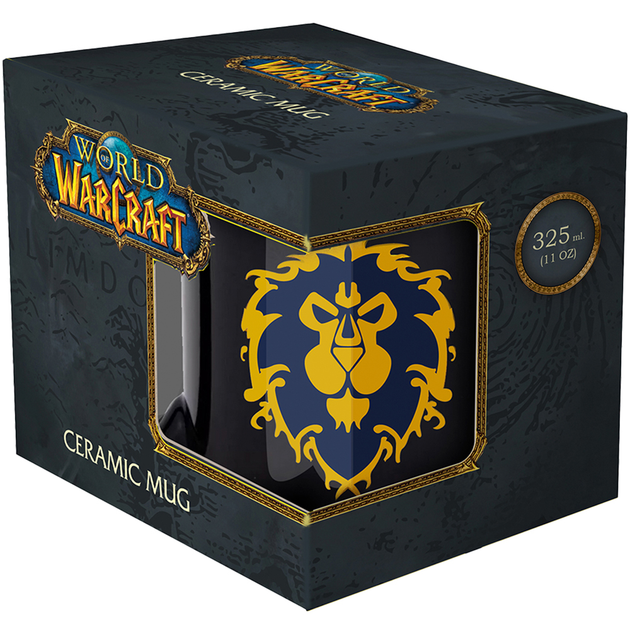 Kubek Blizzard WORLD OF WARCRAFT Alliance 325 ml Czarny (FWWMUG24BKAll0002) - obraz 4