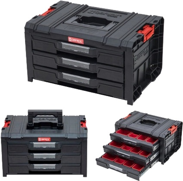 Ящик для інструментів Qbrick System Pro Drawer 3 Toolbox 2.0 Expert 450 x 320 x 240 мм SKRQPROD3E2CZAPG003 (5901238257325) - зображення 2