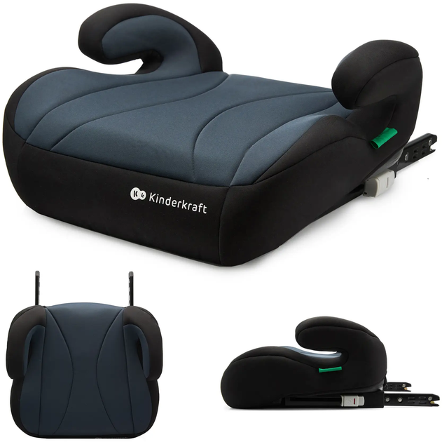 Fotelik samochodowy-buster Kinderkraft i-Boost Czarny KCIBOO00BLK0000 (5902533924813) - obraz 5