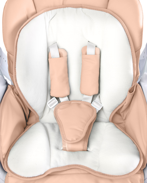 Стілець для годування Caretero Indigo Powder Pink + гойдалка TERO-765 (5908310392424) - зображення 4