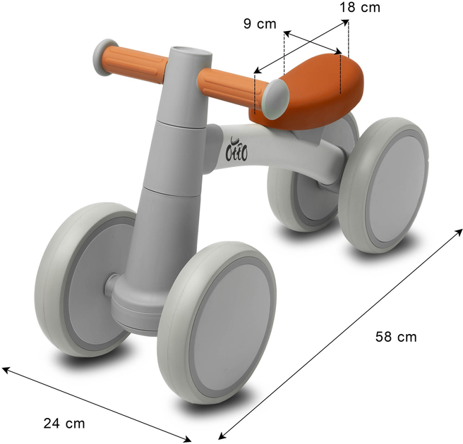Велосипед-біговел Caretero Toyz Otto Синій TOYZ-02353 (5908310393117) - зображення 11