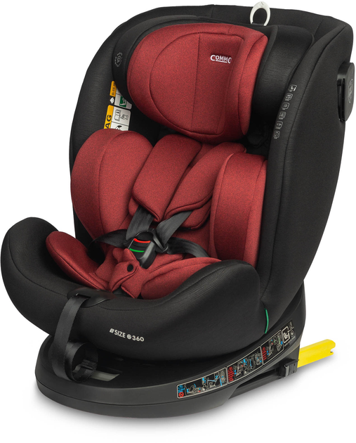 Автокрісло Caretero Commo I-Size Isofix від 40 до 150 см бордо TERO-1991 (5908310397078) - зображення 3