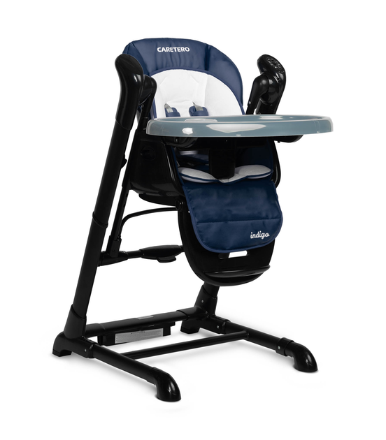 Krzesełko do karmienia + huśtawka Caretero Indigo Black Navy TERO-7652 (5908310397177) - obraz 3