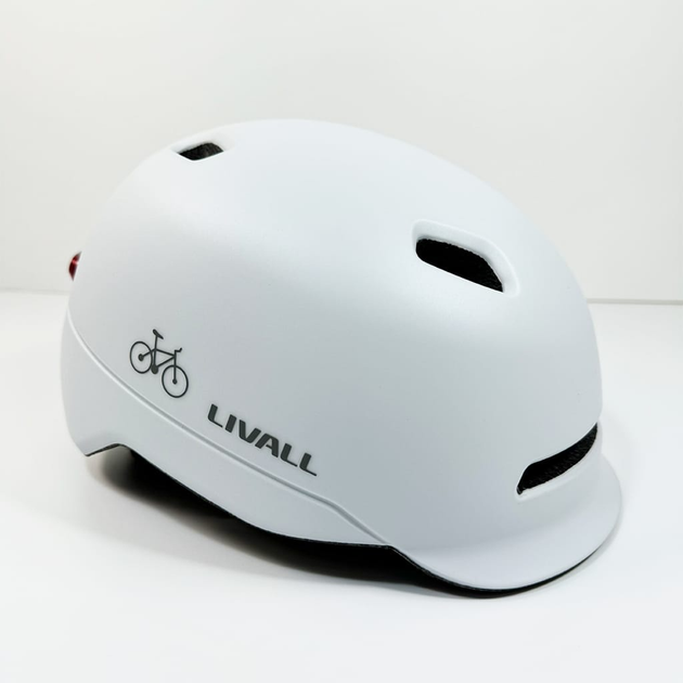 Kask rowerowy Livall C20 M 54-58 cm Biały (LIV-000C20-4242) - obraz 5