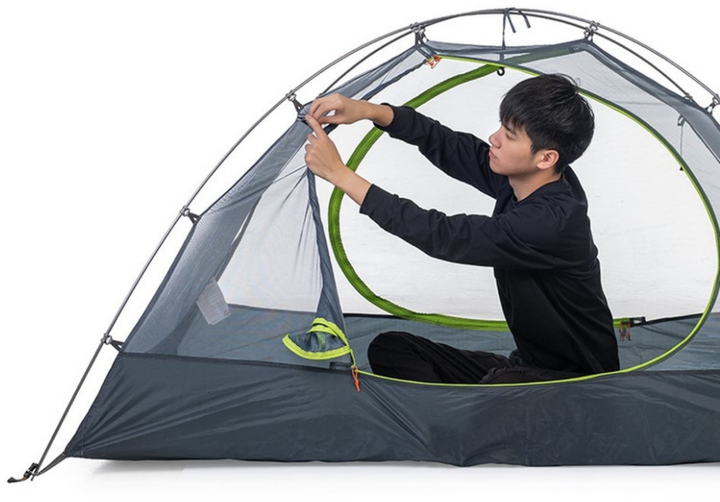 Ультралегкий двомісний намет Naturehike Темно-зелений NH15Z006-P (6927595741993) - зображення 4
