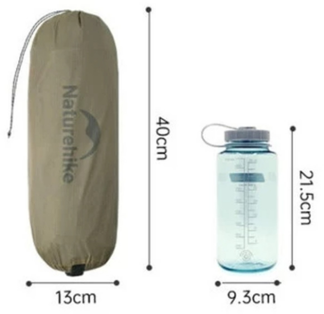 Ультралегкий двомісний намет з підлогою Naturehike Cloud Up Pro Світло-сірий 20D CNK2350WS020 (6927595777008) - зображення 2