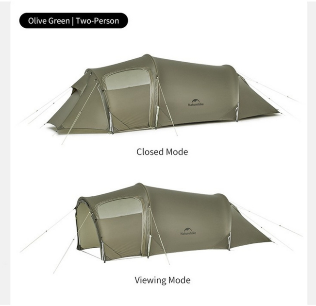 Двомісний намет Naturehike Opalus UL Темно-зелений CNK2450WS036 (6927595795903 - зображення 13