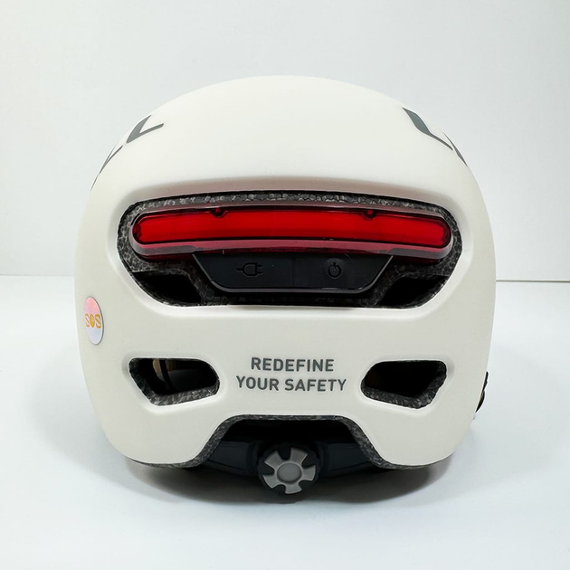 Kask rowerowy Livall L23 L 58-62 cm Białe/Kość Słoniowa (LIV-000L23-4310) - obraz 4