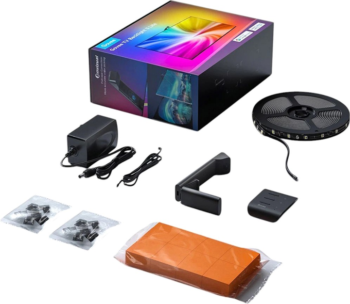 Zestaw oświetlenia adaptacyjnego Govee Backlight 3 Lite 40-50', RGBICW, WI-FI/Bluetooth Czarny (H60973D1) - obraz 2