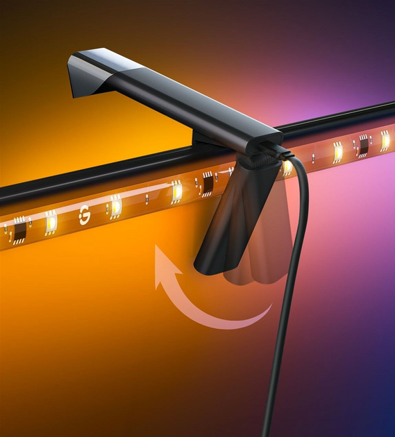 Zestaw oświetlenia adaptacyjnego Govee Backlight 3 Lite 40-50', RGBICW, WI-FI/Bluetooth Czarny (H60973D1) - obraz 3