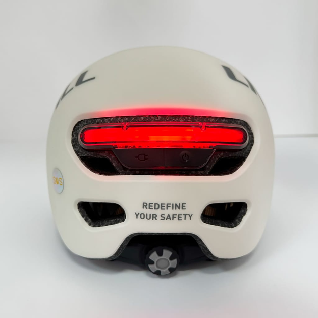 Kask rowerowy Livall L23 L 58-62 cm Białe/Kość Słoniowa (LIV-000L23-4310) - obraz 6