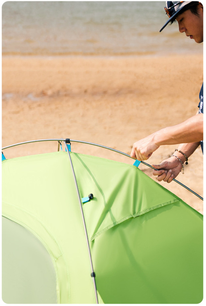 Namiot dwuosobowy Naturehike CNK2450WS030 Zielony (6975641886976) - obraz 9