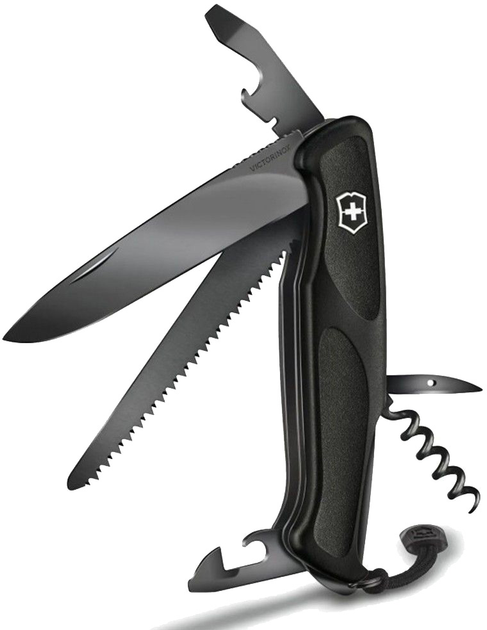 Szwajcarski nóż Victorinox Ranger 55 Onyx Black (0.9563.C31P) - obraz 2