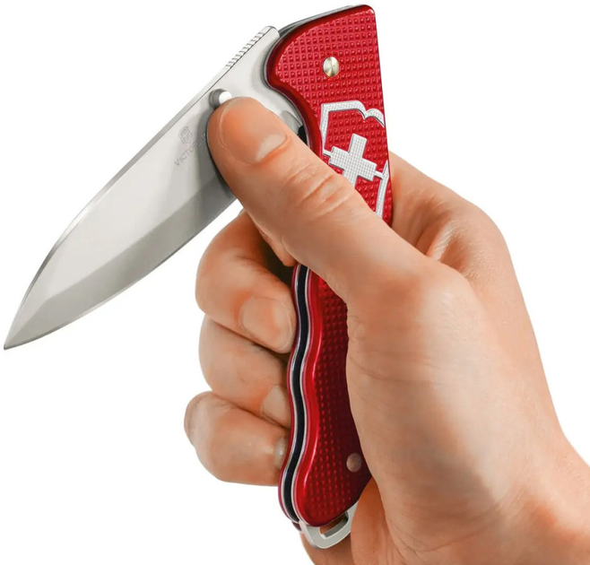 Nóż Victorinox Evoke Alox 136 mm 5 funkcji Żłobkowany niebiesko-czerwony gradient (0.9415.D221) - obraz 9