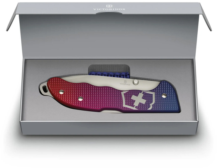 Nóż Victorinox Evoke Alox 136 mm 5 funkcji Żłobkowany niebiesko-czerwony gradient (0.9415.D221) - obraz 11