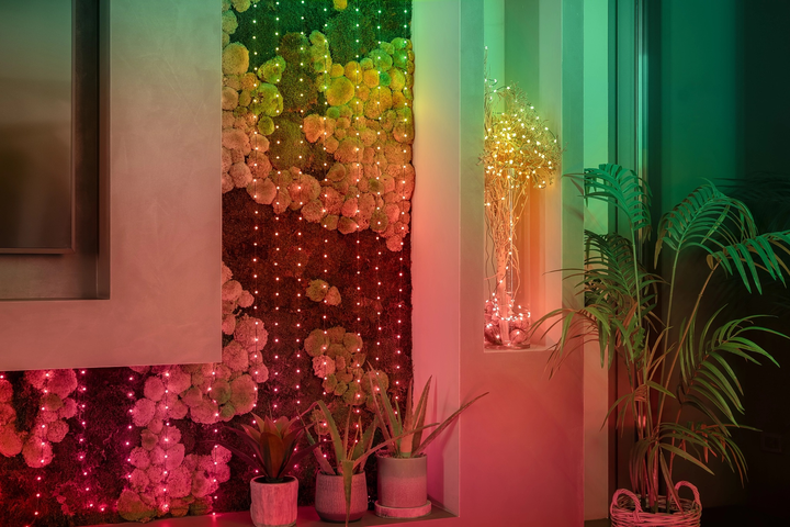 Світлодіодна Smart LED гірлянда Twinkly Candies Pearl RGB 200 IP20 12 м USB-C кабель Зелений (TWKP200RGB-G) - зображення 9