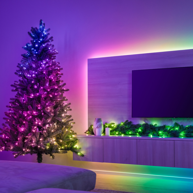 Світлодіодна Smart LED гірлянда Twinkly Dots Lights RGB 200 IP44 10 м USB-C кабель Прозорий (TWD200STP-TEU) - зображення 6