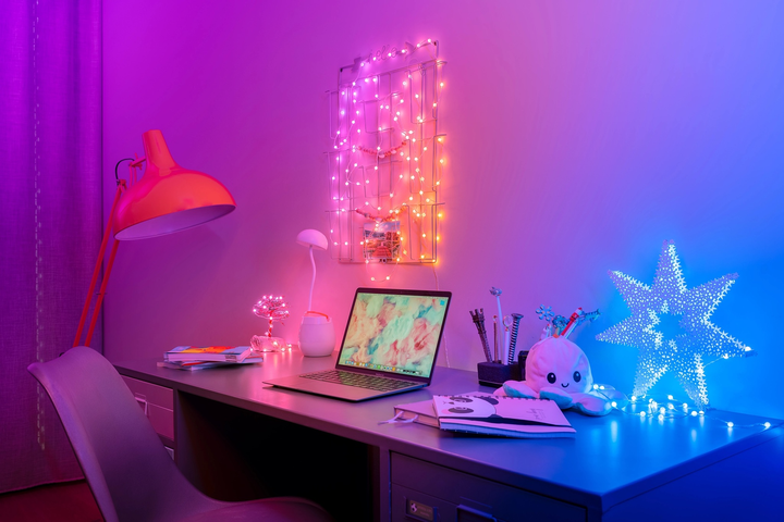 Світлодіодна Smart LED гірлянда Twinkly Candies Pearl RGB 200 IP20 12 м USB-C кабель Зелений (TWKP200RGB-G) - зображення 11