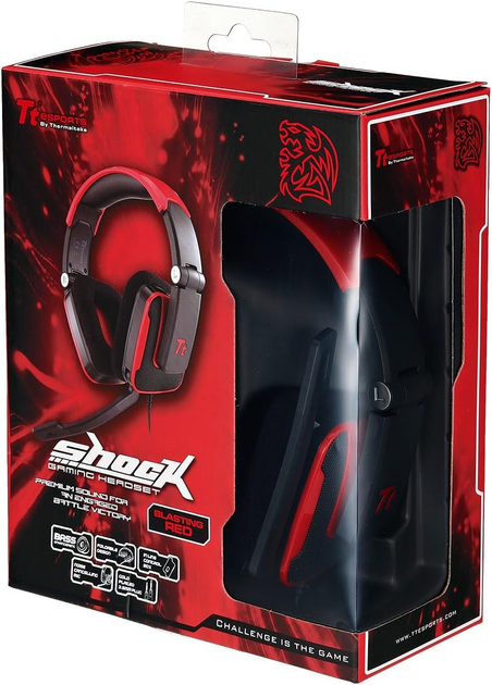 Навушники Tt eSports Shock Blasting Red (HT-SHK002ECRE) - зображення 7
