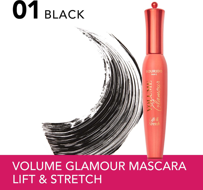 Туш для вій Bourjois Volume Glamour Lift&Stretch підкручуюча Black 12 мл (3616304867163) - зображення 2