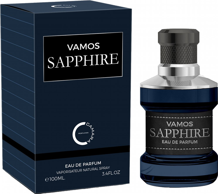 Woda perfumowana męska Camara Vamos Sapphire 100 ml (6294019011704) - obraz 1