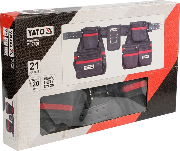 Пояс Yato YT-7400 із кишенями для цвяхів та інструментів 120 см (5906083974007) - зображення 2