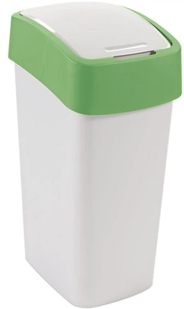 Pojemnik na śmieci Curver z klapką zielony 50 l (02172) (3253922172035) - obraz 1