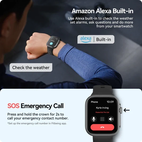 Смарт-часы Anyloop Smart Watch S6G с GPS, 1.85" AMOLED экраном, 100+ спортивными режимами и водозащитой - изображение 4