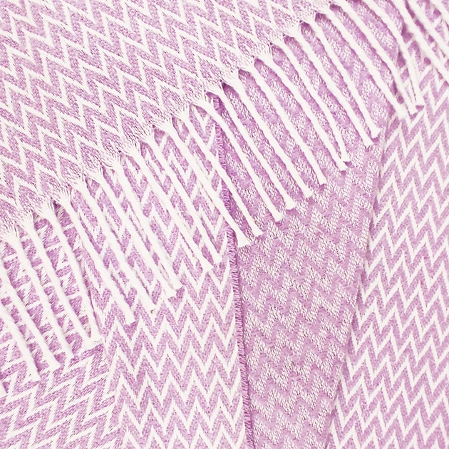 Koc Love You Zygzak Lilowy 140 x 200 cm (4820000004588) - obraz 2