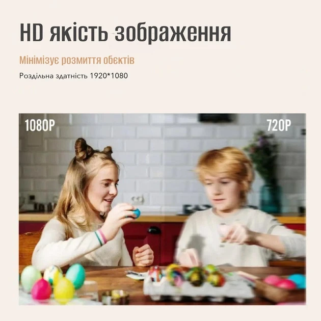 Умная WiFi IP камера для дома видеонаблюдения Noxon Smart Camera 360 охрана для вашего дома и квартиры без слепых зон с двусторонн - изображение 4